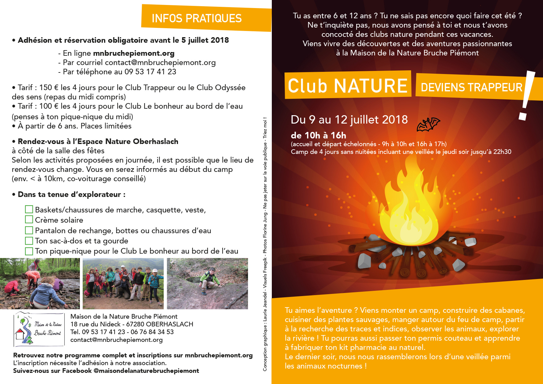 Flyer plaquette animations nature acem lazuri graphiste association 02