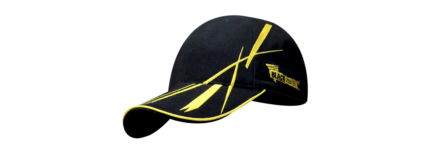 Casquette blackstorm broderie graphisme textile lazuri