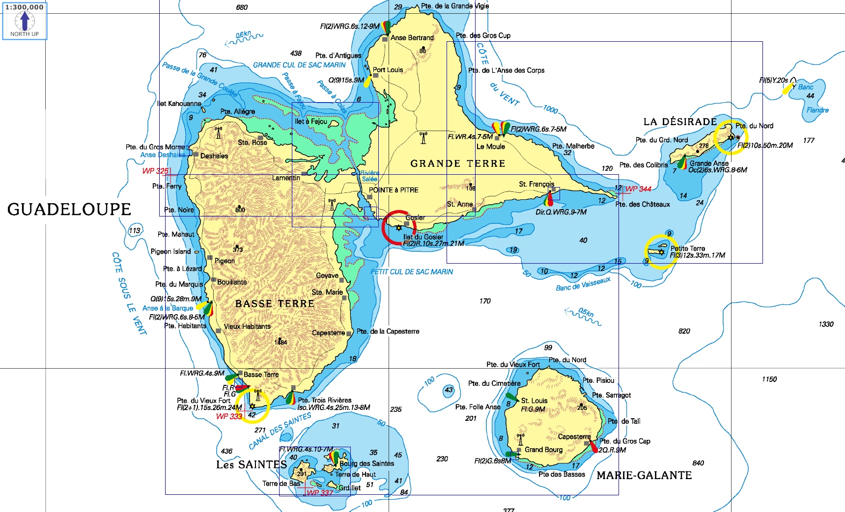 carte de la Guadeloupe