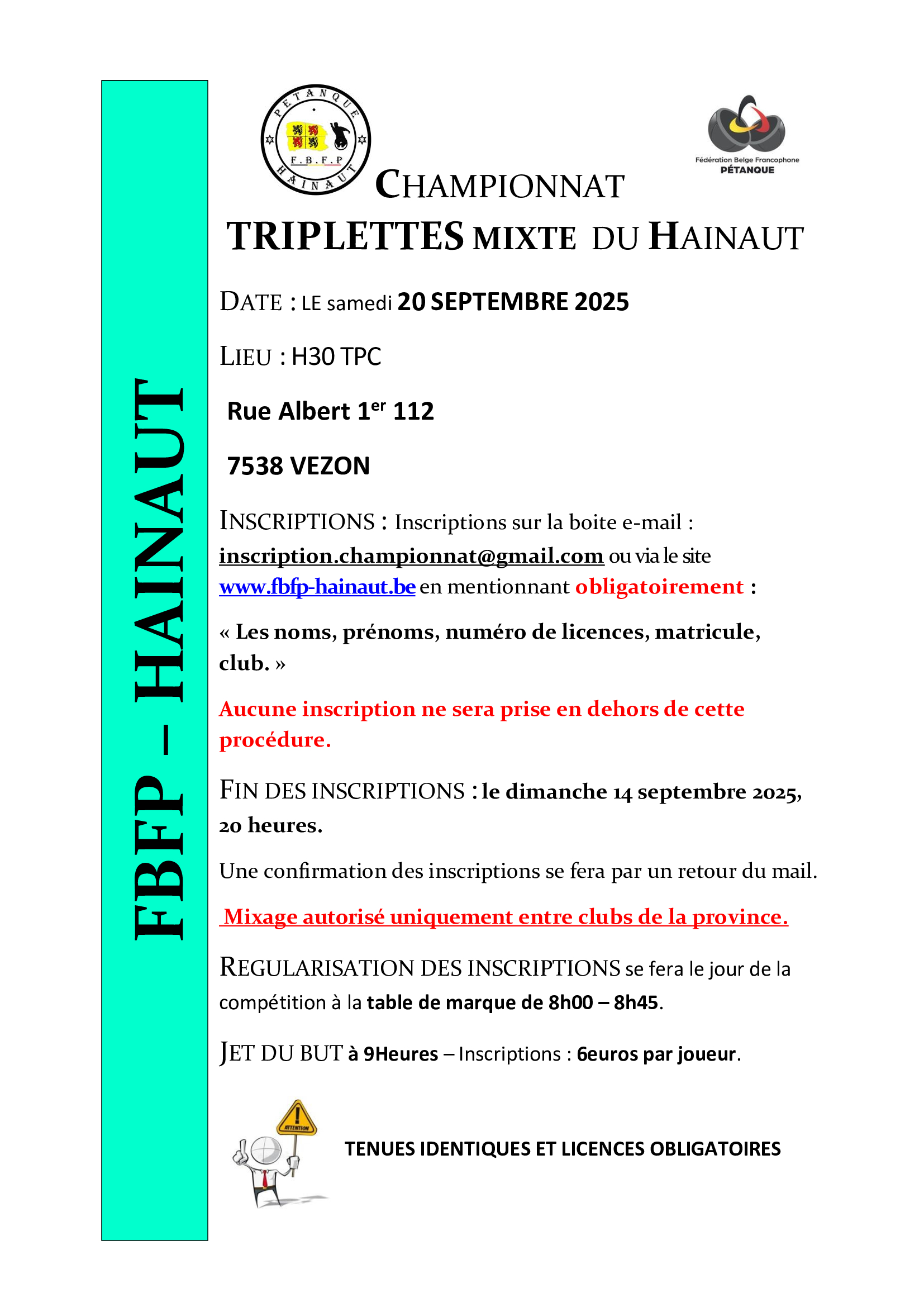 Affiches triplettes mixte ete 2025