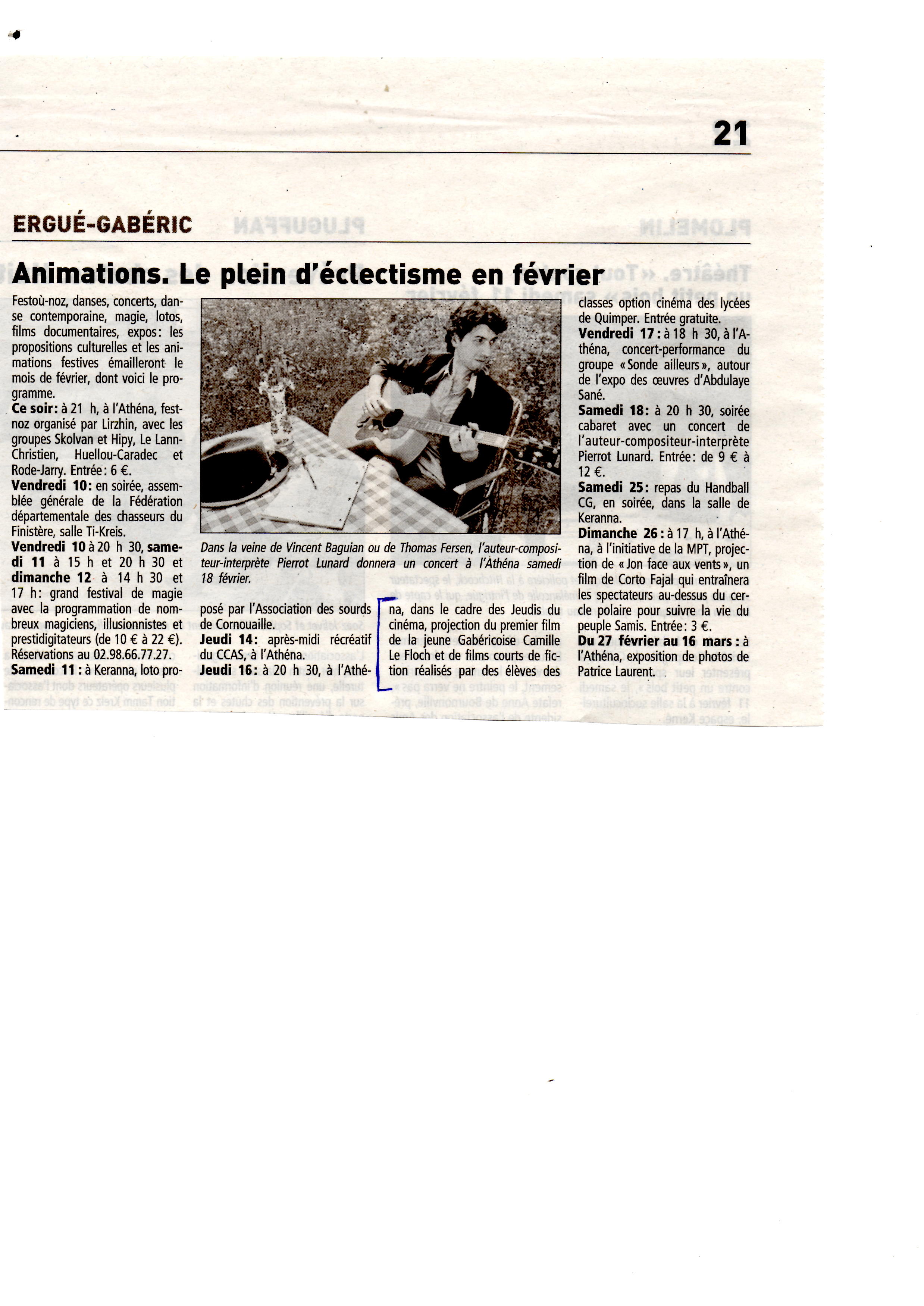 Article telegramme
