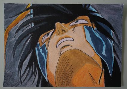 Bl peinture saint seiya 41 sur papier aquarelle format a4 300 g