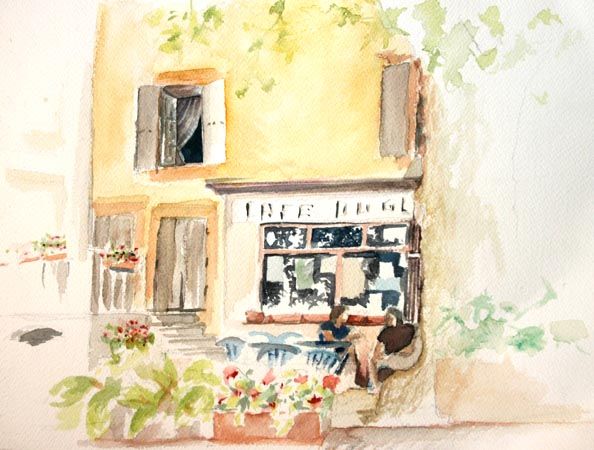 Aquarelle lozere laura geigant 