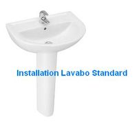Installation lavabo standard