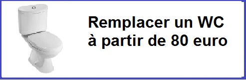 remplacement wc plombier 
