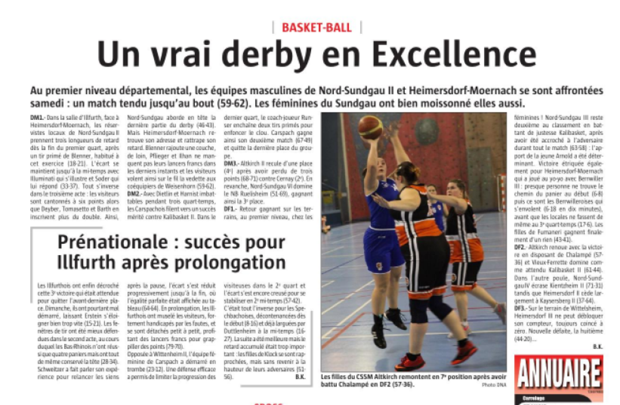 page sport 24 janvier