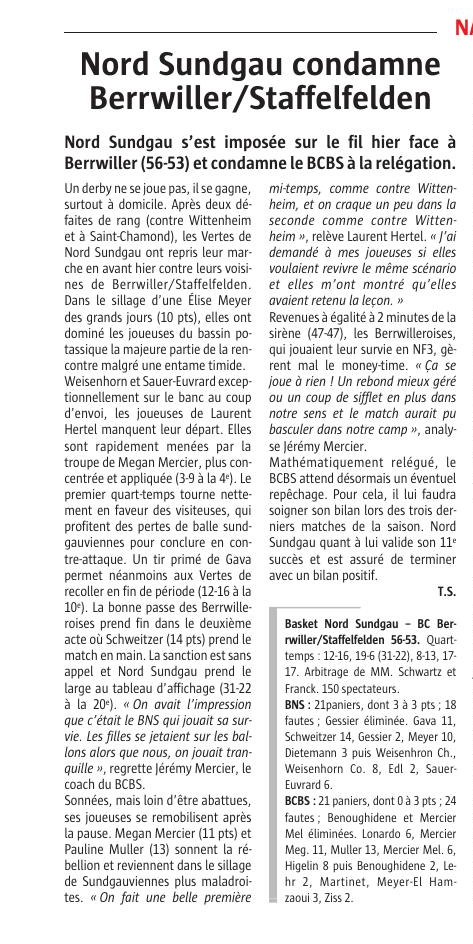 Journal l'alsace du 25 mars