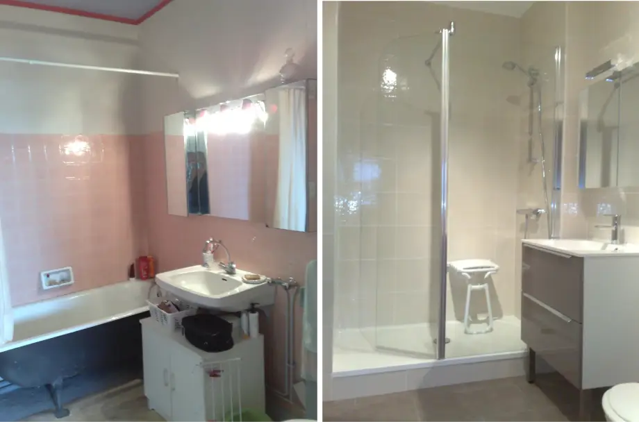 Rénovation d'une salle de bain complète à Saint Sébastien sur Loire 44