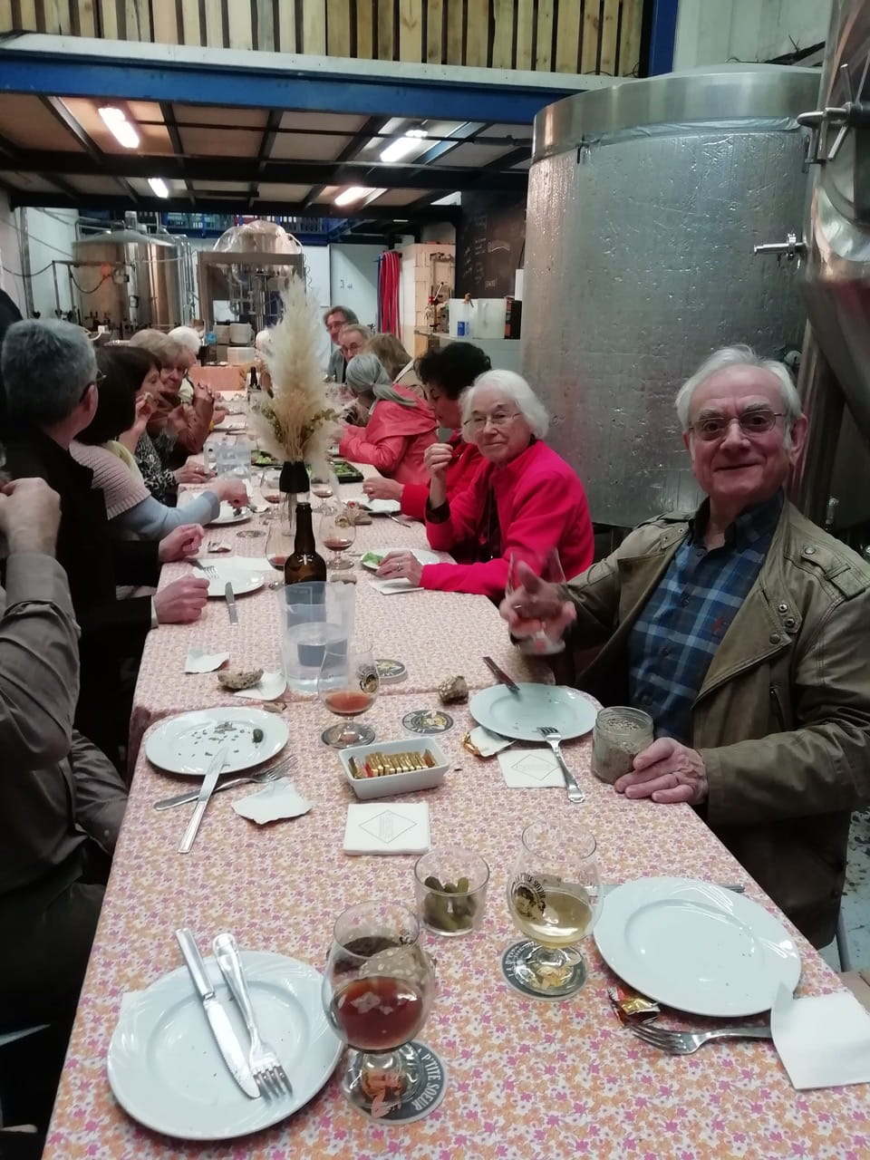 Repas accompagné d'une dégustation vente de bières.