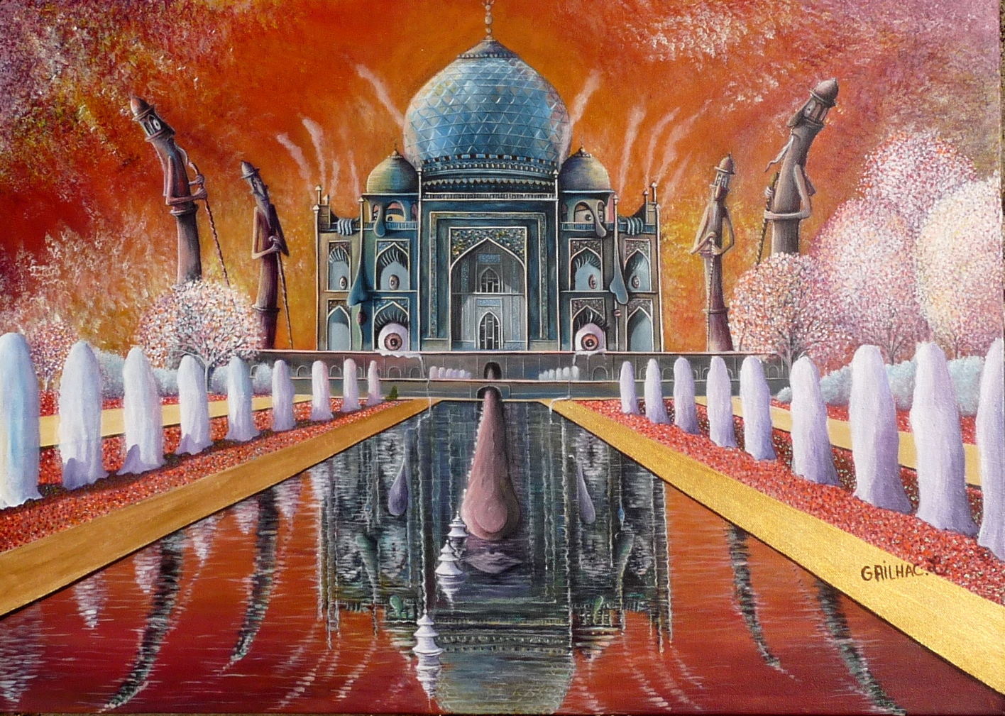 Taj mahal noir fini