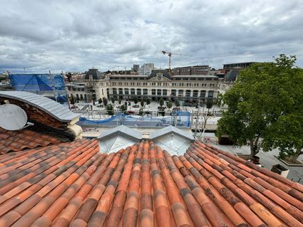 Chantier renovation charpente couverture zinguerie 1