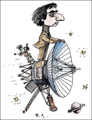 Carl sagan restera longtemps associe au programme voyager