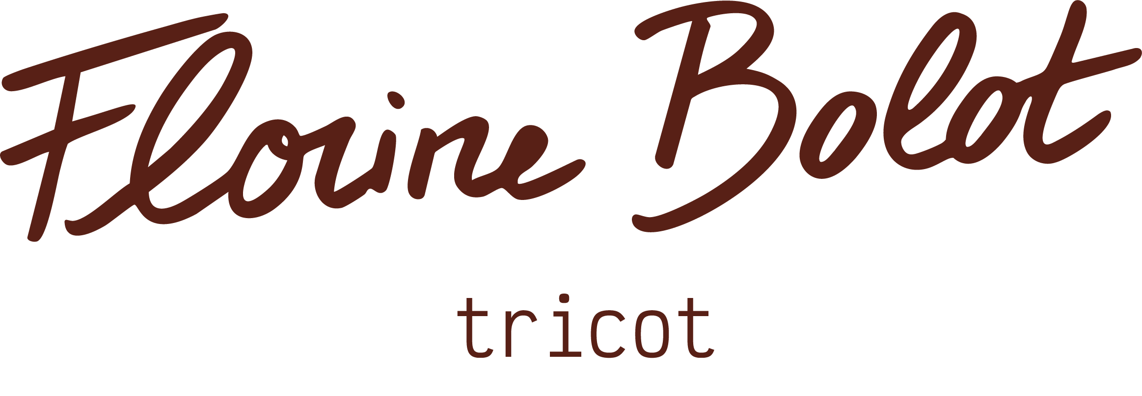 Logo-Florine-Bolot-tricot chocolat