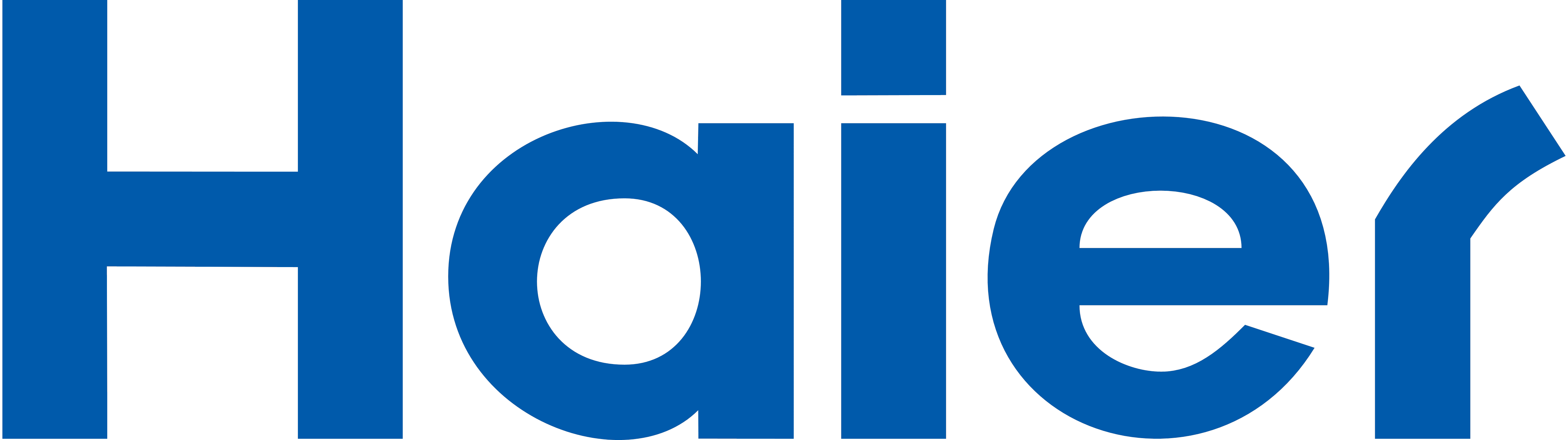Haier logo logotype wordmark