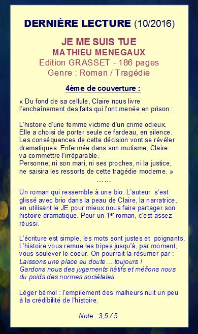 Lecture je me suis tue 2
