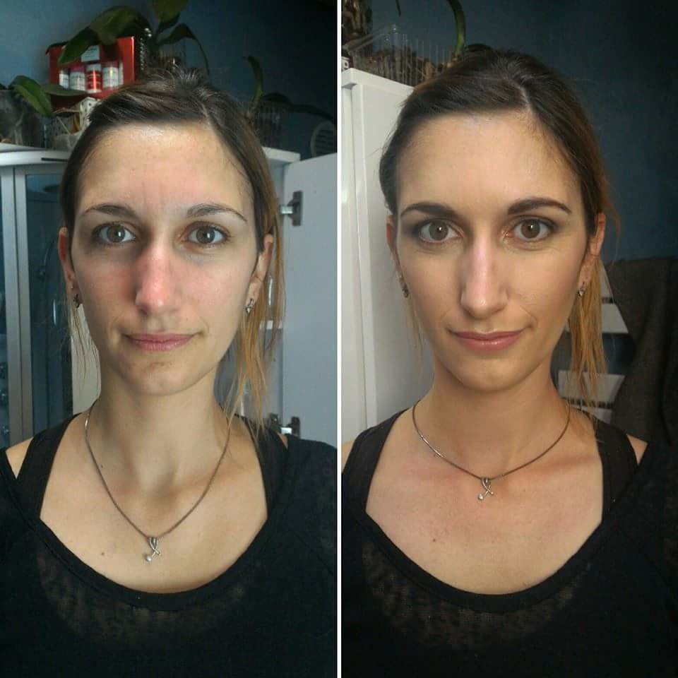 Makeup mariee avant apres