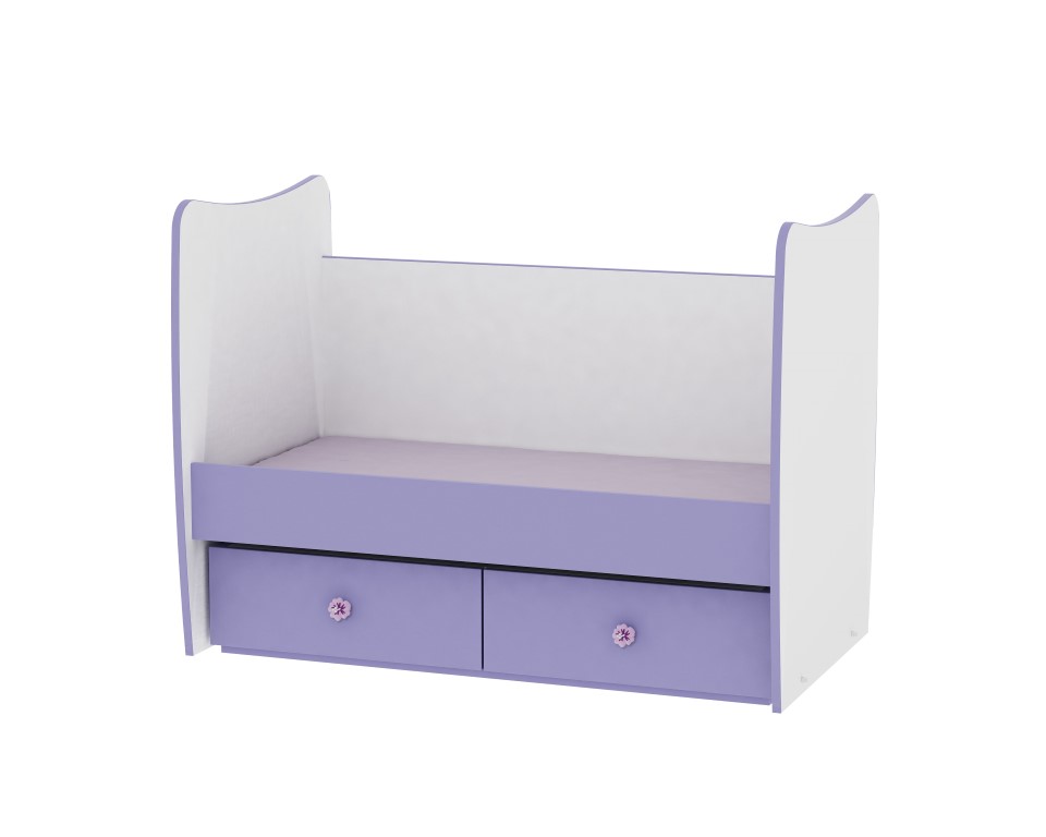 1matrix pvc grid teenage bed white violet medium 