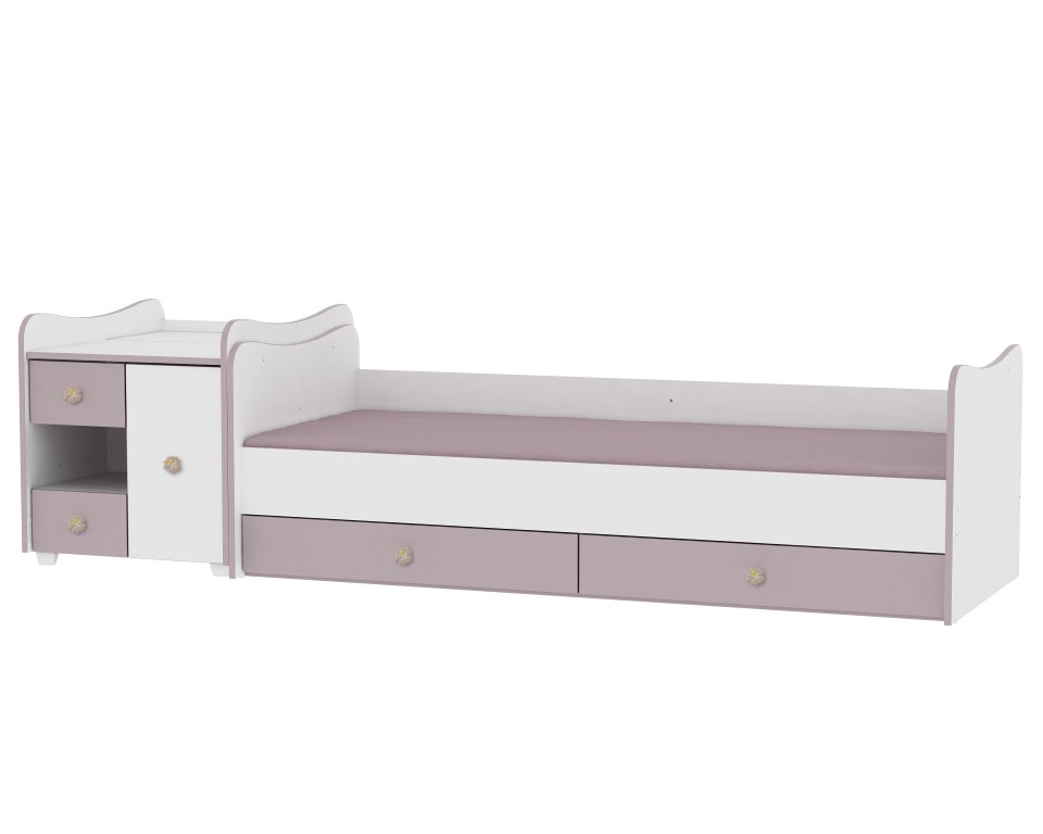 3minimax teenage bed cupboard white cappuccino medium 