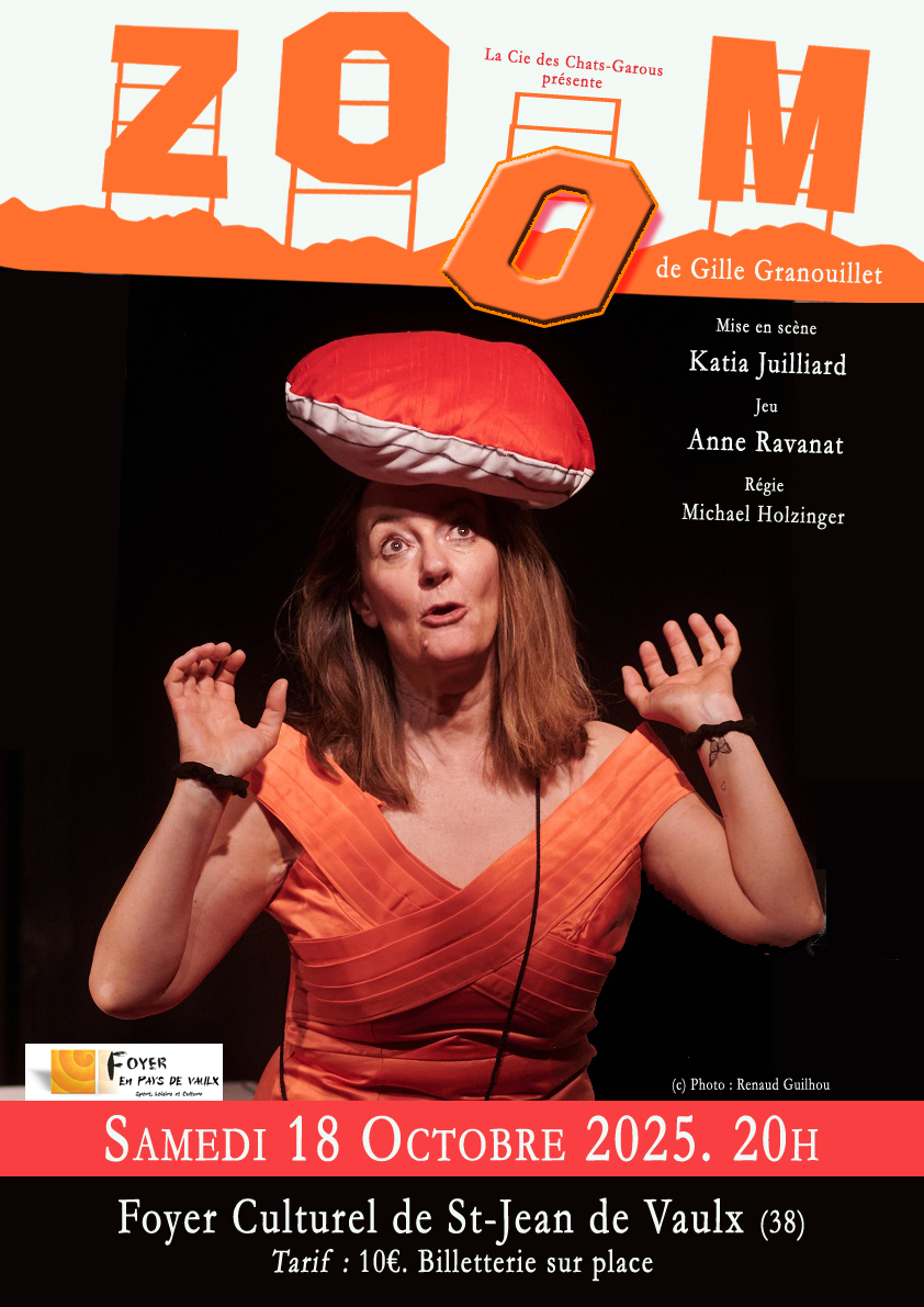  Théatre : Pièce de théatre Zoom 18 Octobre 20H à Saint Jean