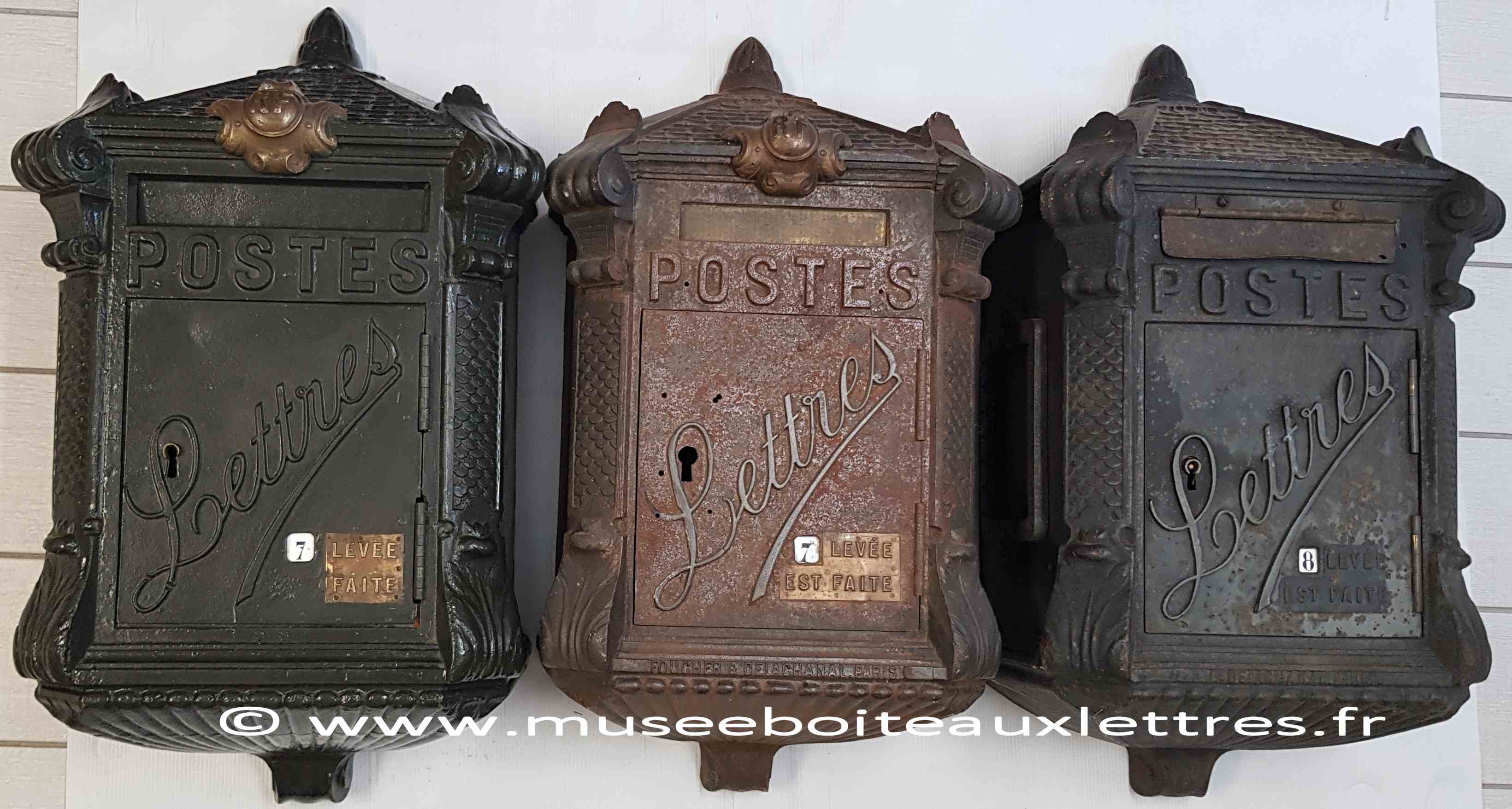 boites aux lettres ptt mougeotte "lettres" Foucher et Delachanal.