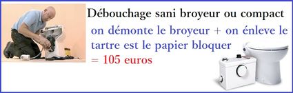 Debouchage sani compact broyeur wc nanterre