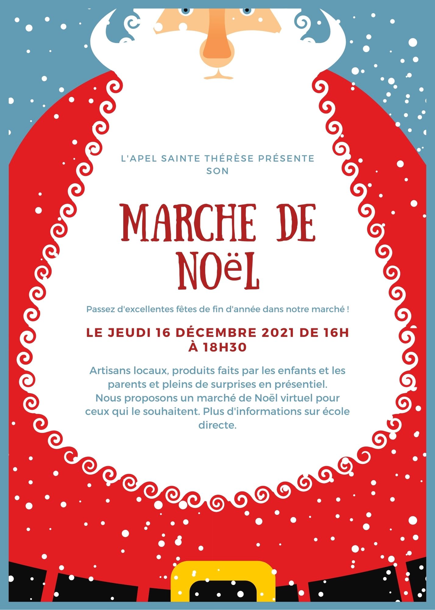 Illustre-Pere-Noel-Barbe-Noel-Bazar-Flyer