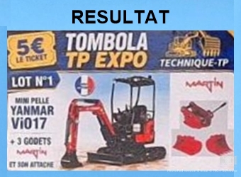 Premier lot : une mini-pelle YANMAR Vio17