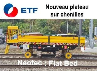 Nouveau plateau sur chenilles 