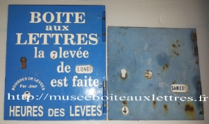 boite aux lettres ptt en bois 1890 fabrication Foucher.