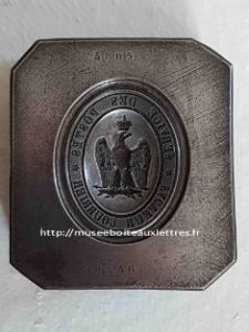 plaque facteur ptt second empire