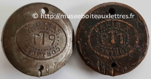 matrice ptt pour machine  à mandats carte Paris 10