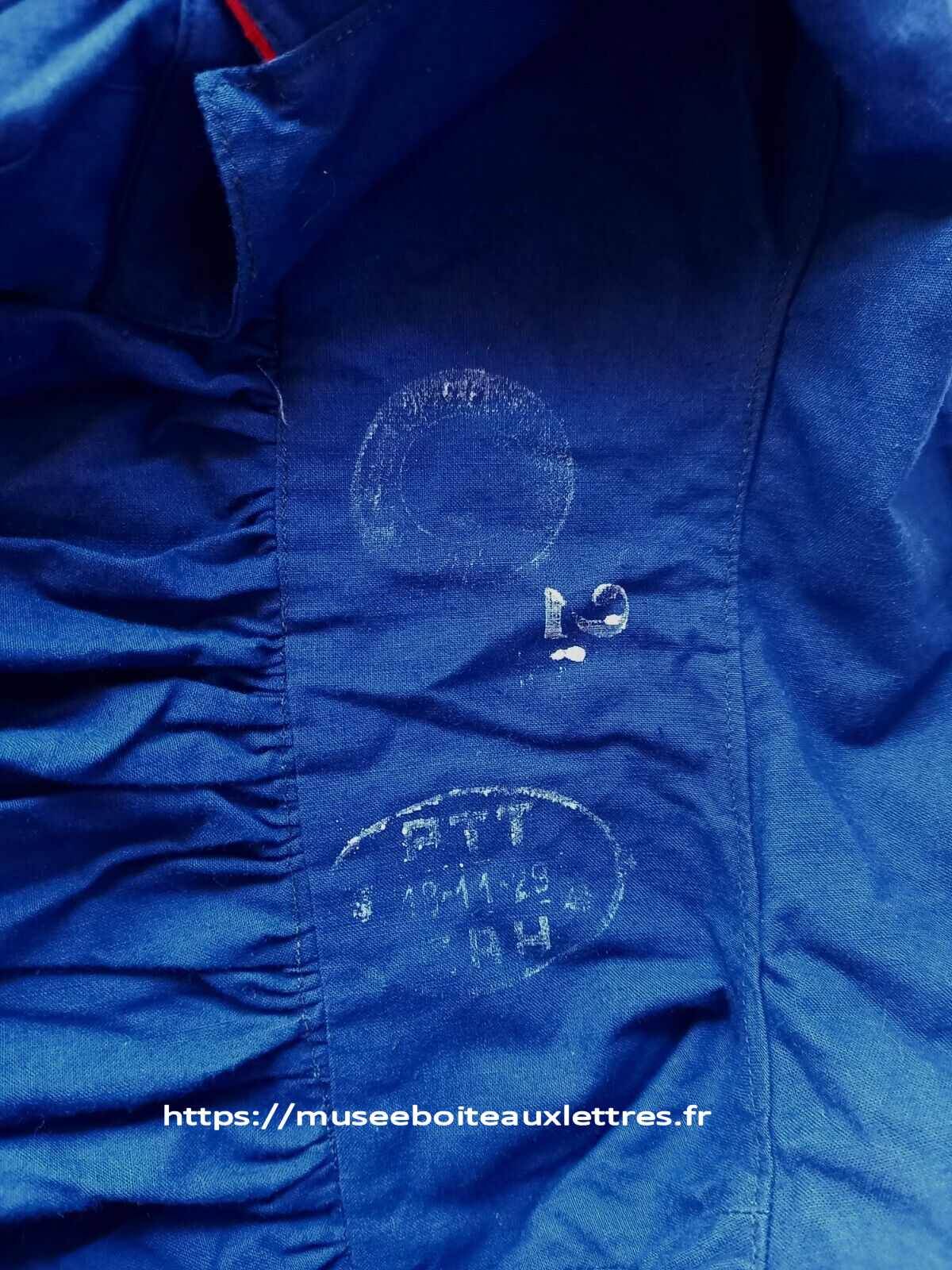 marquage blouse facteur des postes