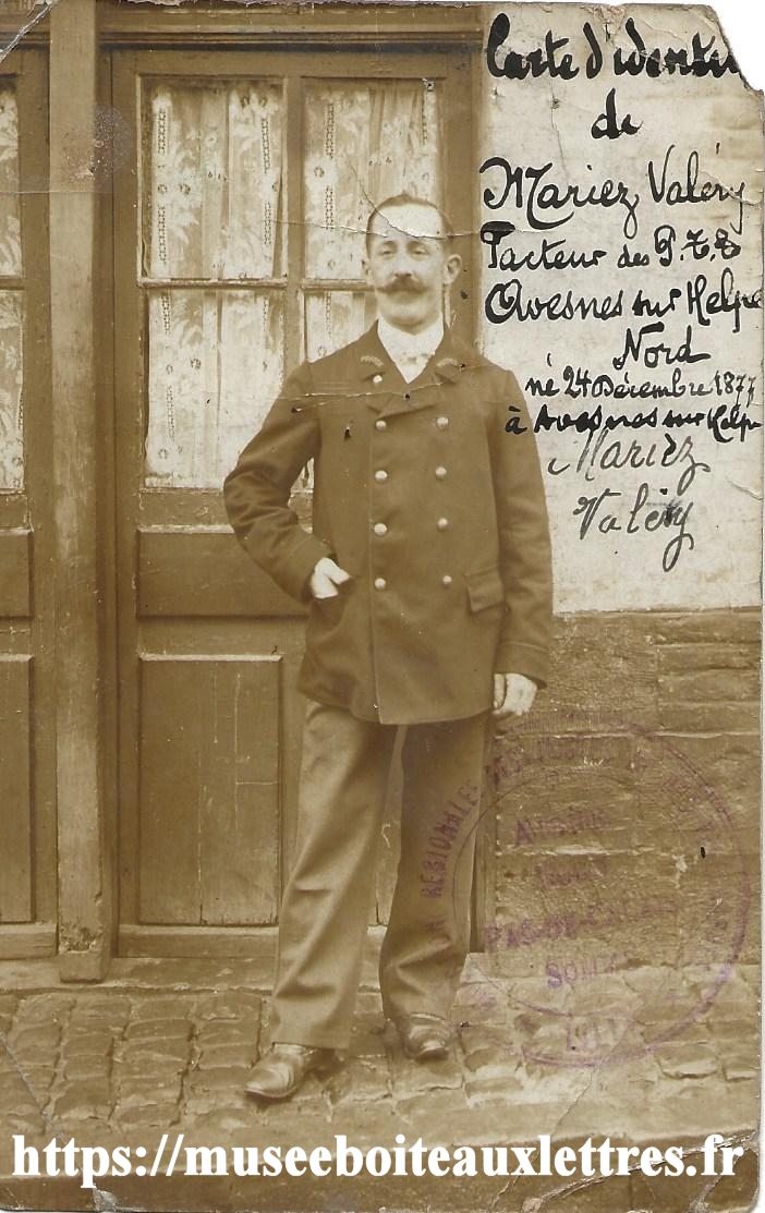  carte d'identité facteur Avesnes sur Helpe