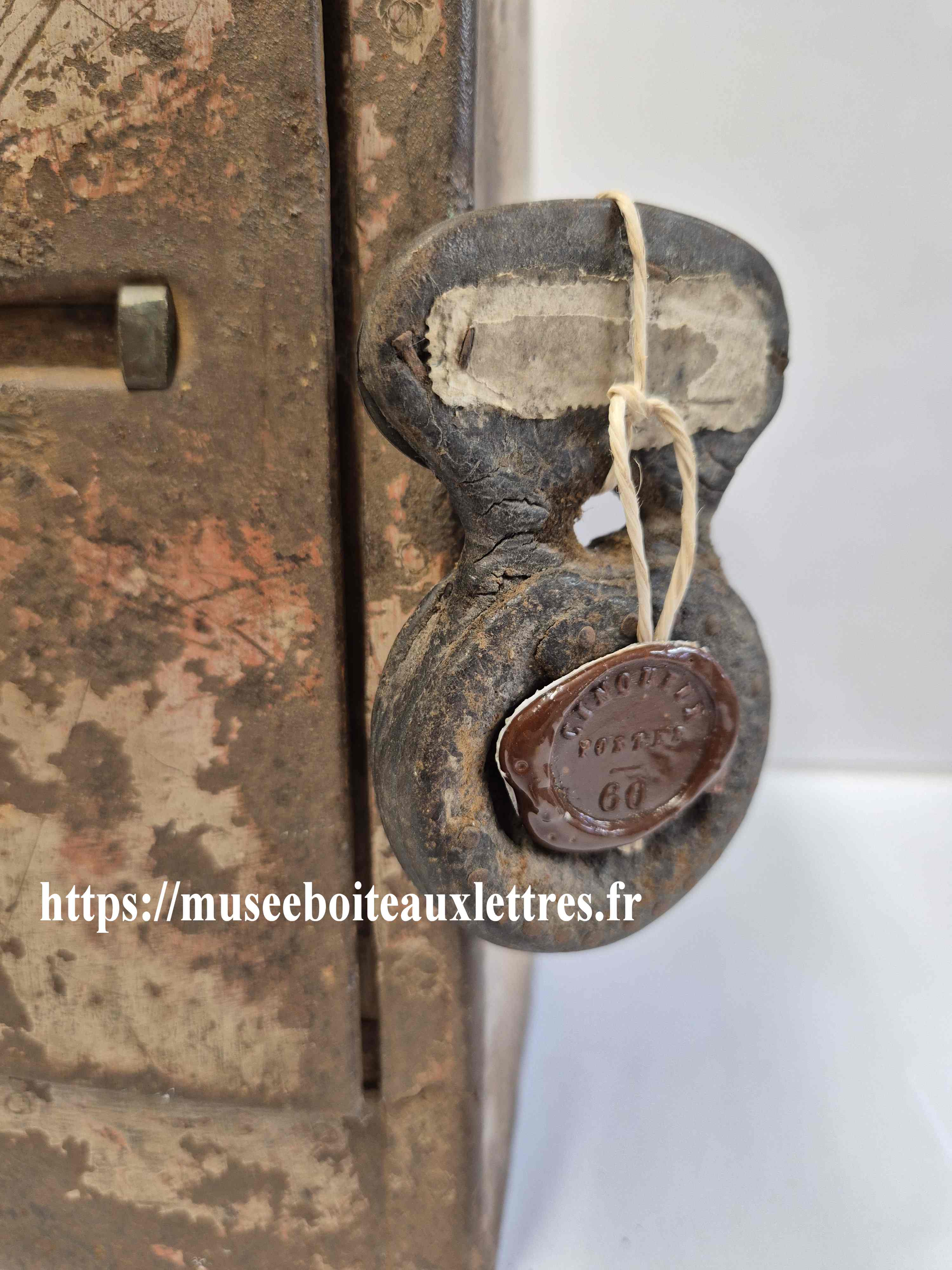 scellé-poste cachet de cire bureau PTT ambulant