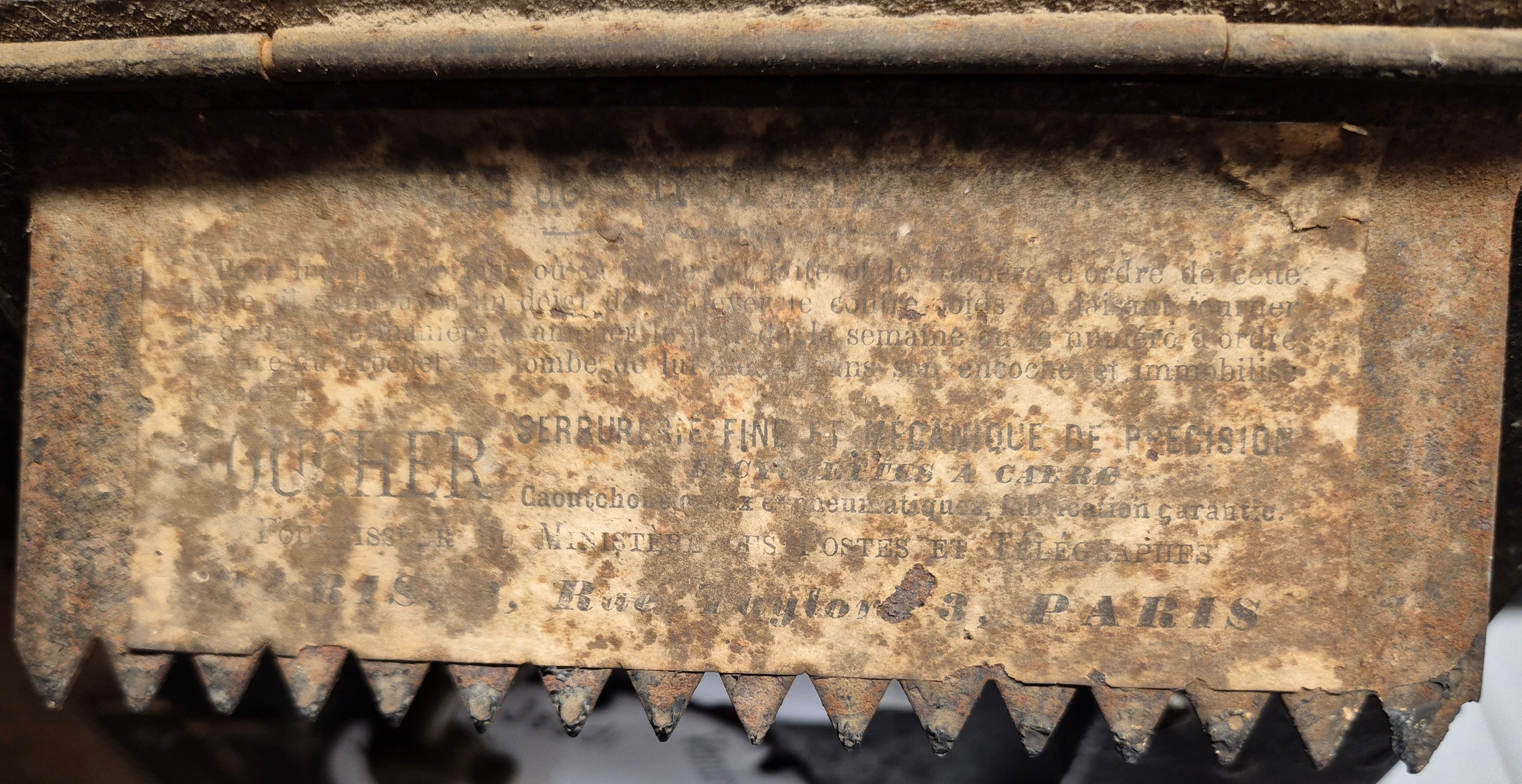 instructions boites aux lettres ptt