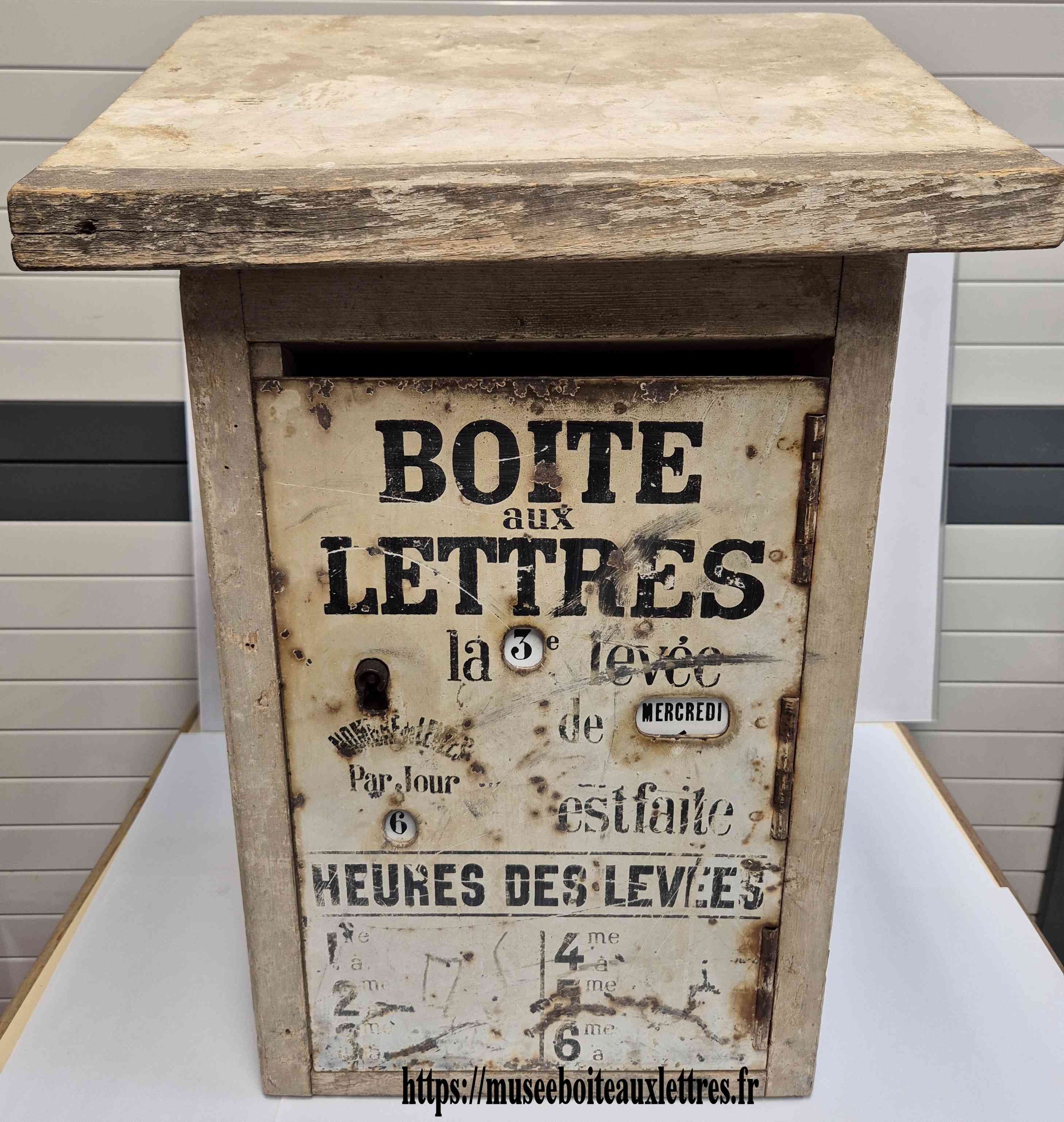 boite aux lettres ptt en bois foucher 