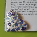  Marque-page Coeur en papier washi chiyogami* 2€