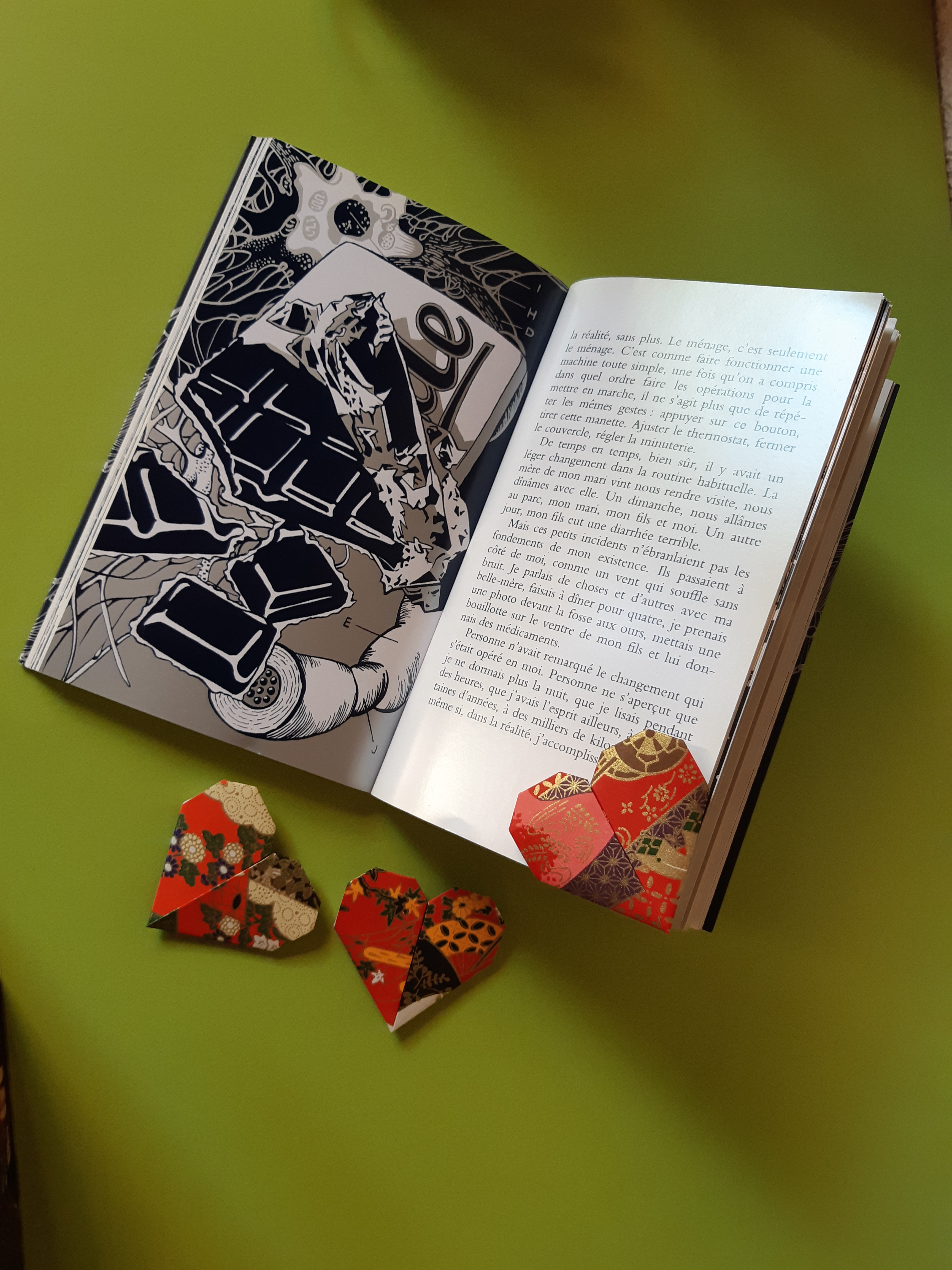  Marque-page Coeur en papier washi 2€
(4,5 x 4 cm)