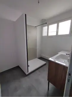 rénovation complète d'une salle de bain à Vertou