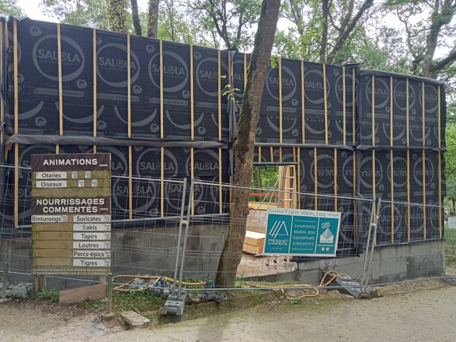 Construction ossature bois zoo 5