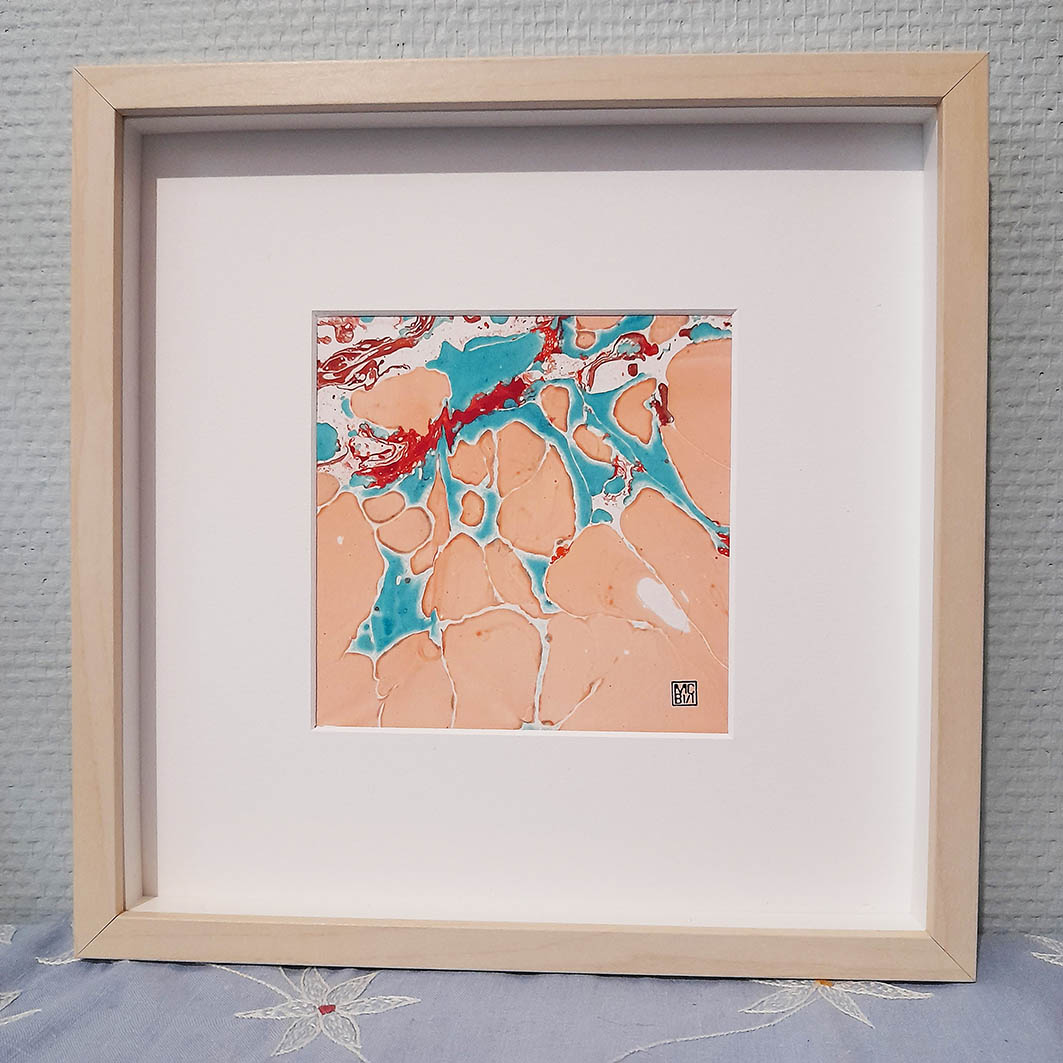 Marbre corail 1 25x25