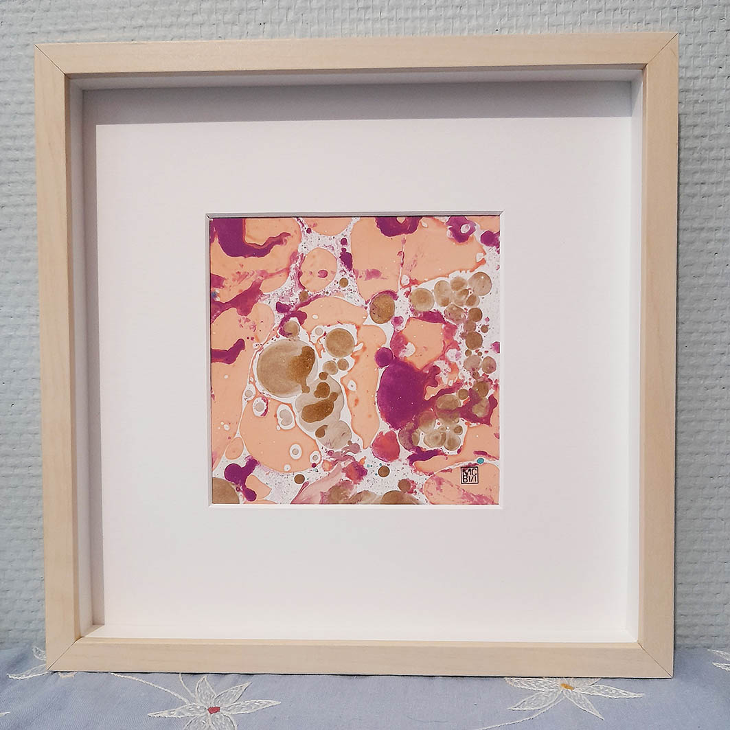 Marbre corail 2 25x25