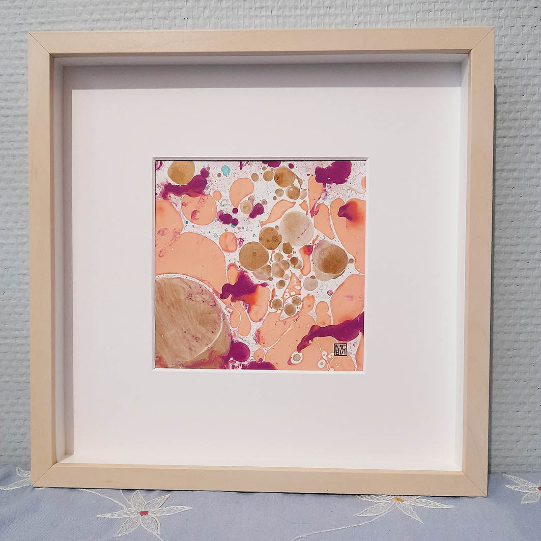 Marbre corail 3 25x25