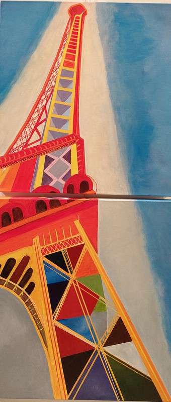 Them arts peinture acrylique toureiffel