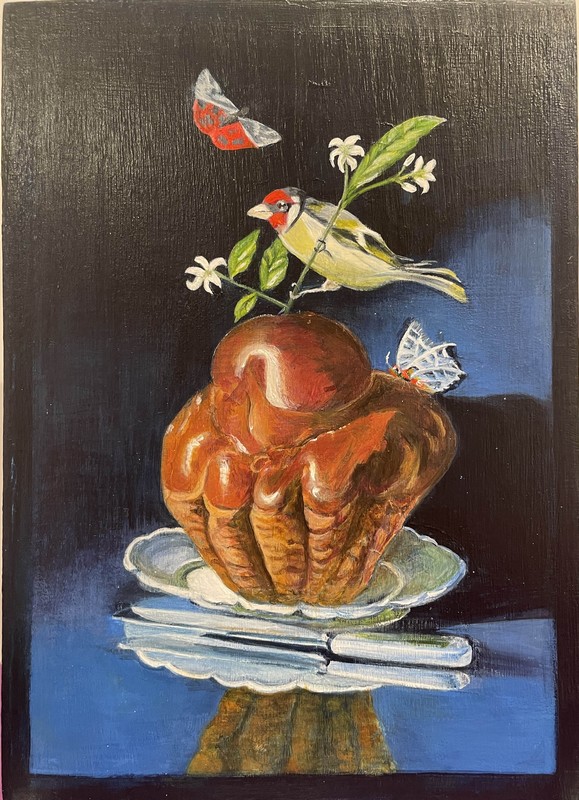 Them arts peinture acrylique kouglof