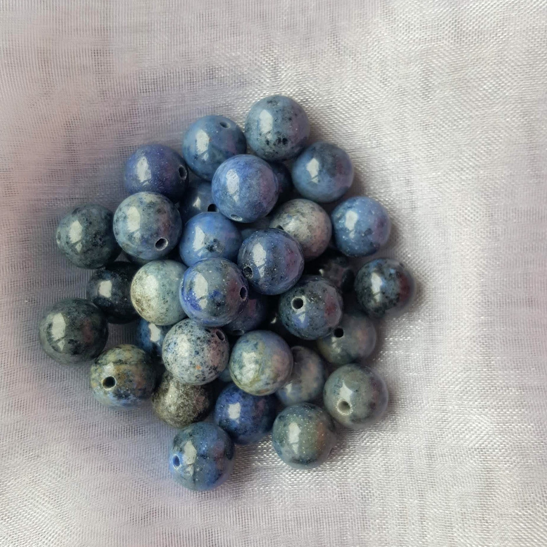 bracelet dumortiérite, perles, lithotherapie, l'EntreRêve