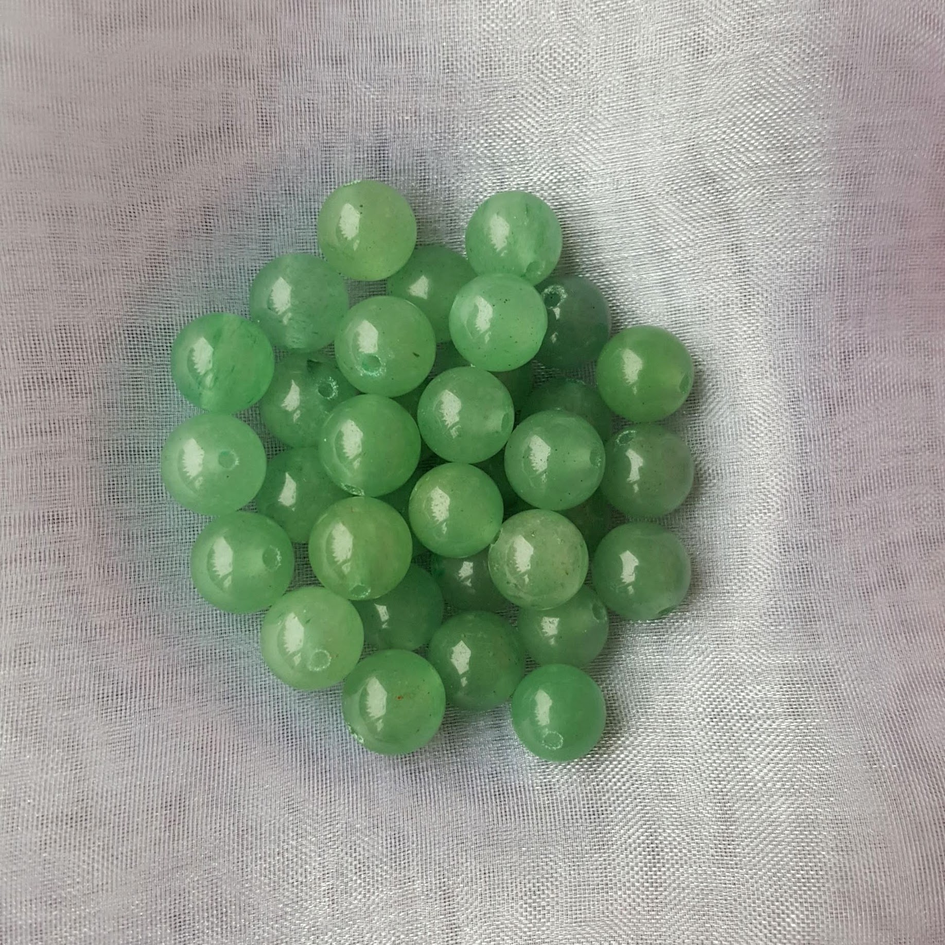 bracelet aventurine verte, perles, lithotherapie, l'EntreRêve
