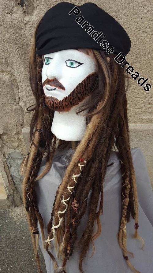 Jack sparrow perruque dread