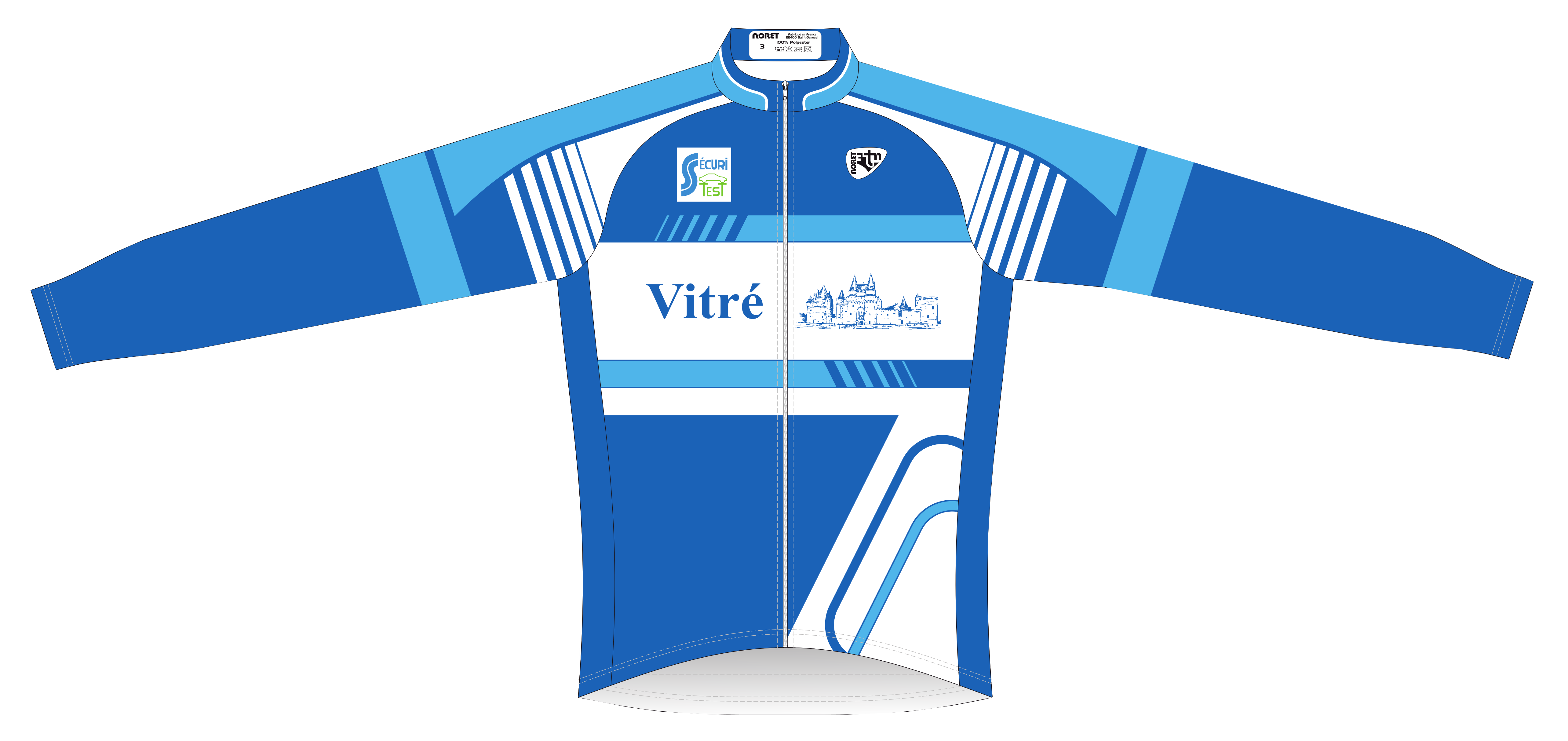 Maillot cyclo vitre ml