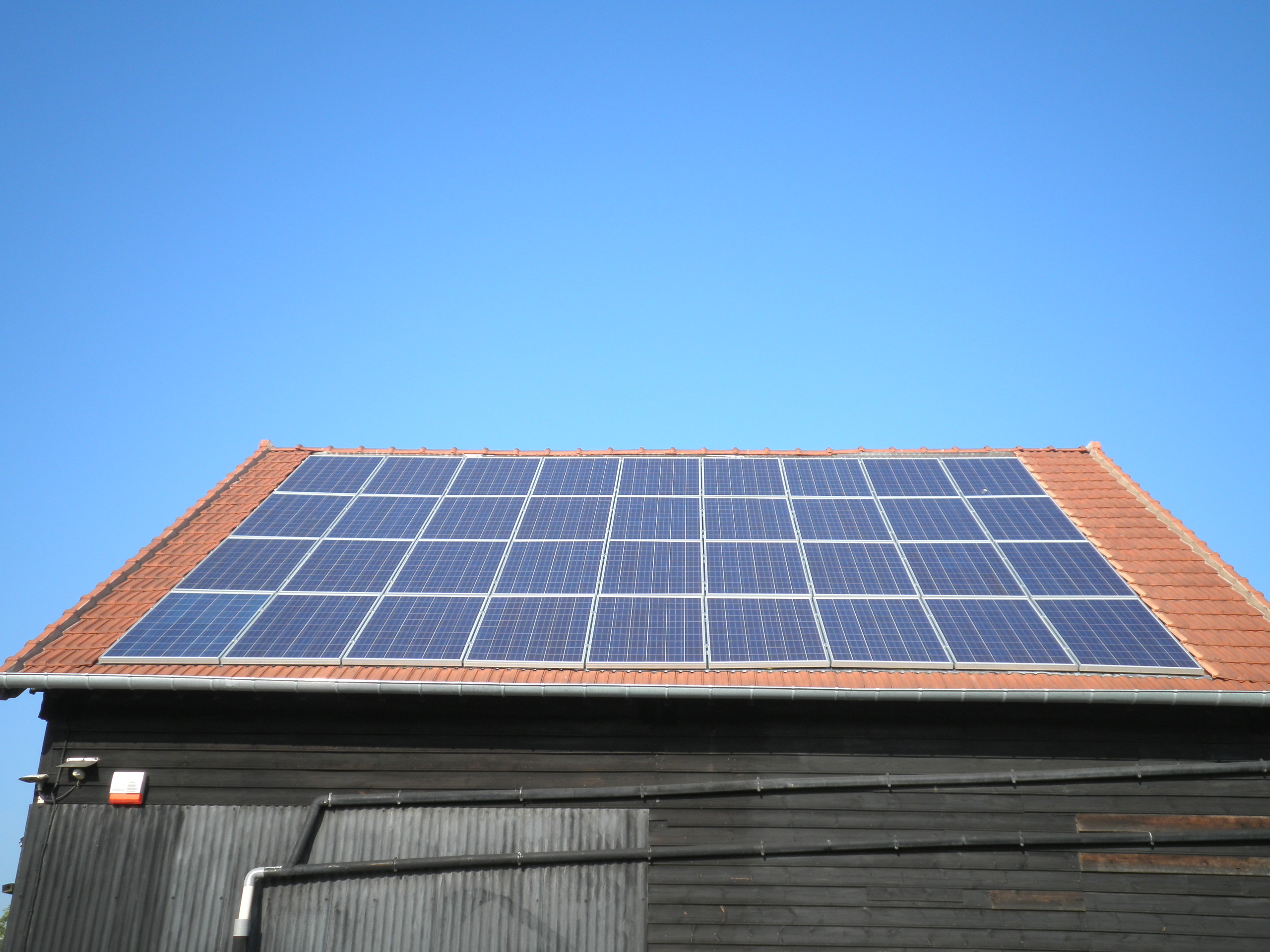 Fin de chantier photovoltaique